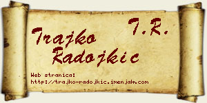 Trajko Radojkić vizit kartica